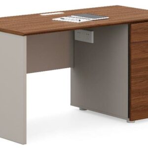 Bureau ISIS 120x60x75 cm, Coul.Golden Sandalwood + Seagull Gray