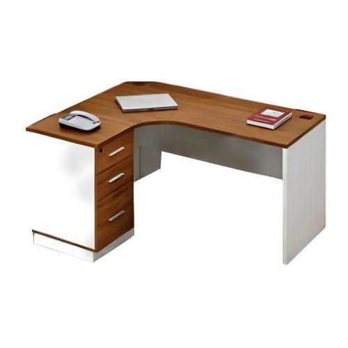 Bureau opérateur Compact NEO retour gauche mélaminé 160cm*120cm*75cm