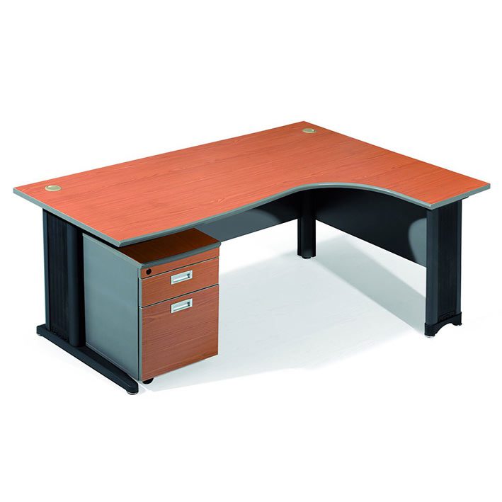 Bureau opérateur Compact SLIDE 160 cm Retour Droit