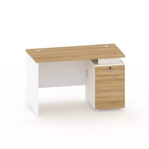 Bureau Opérateur SPACE 120x60x75cm, coul. chêne & gris