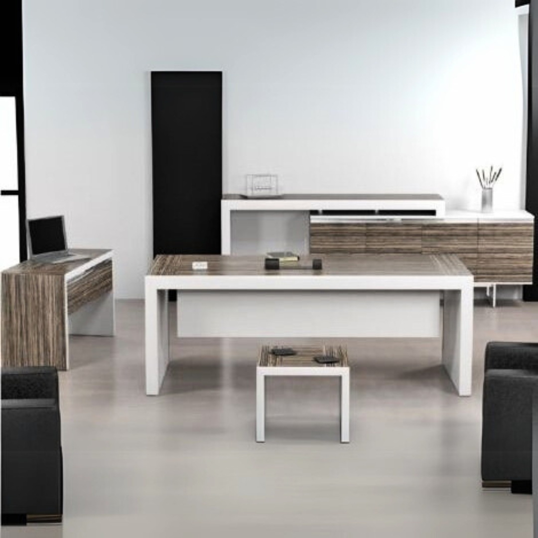 Bureau Président DESI 220 cm avec retour