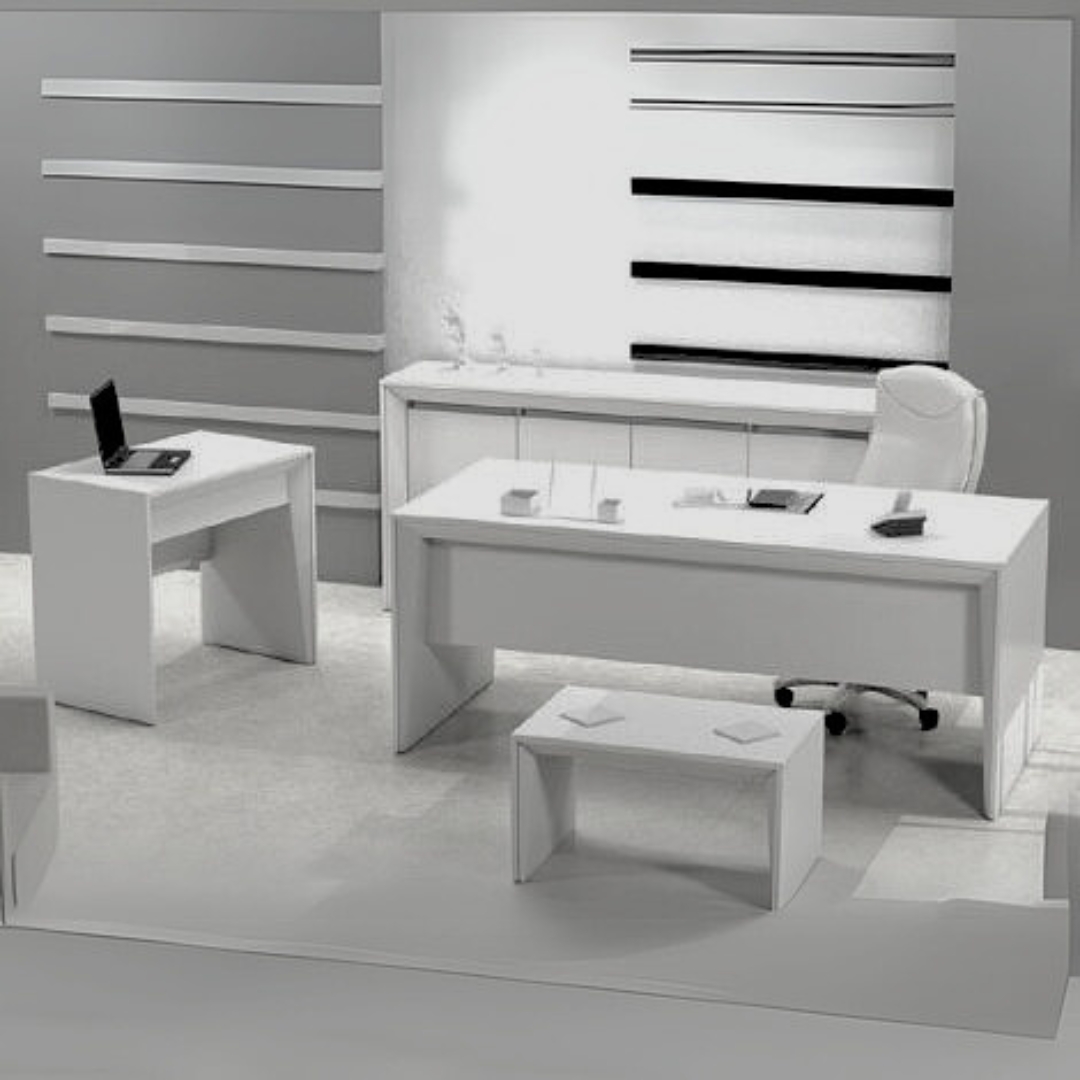 Bureau Président LIBRA 200 cm avec retour