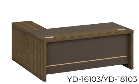 Bureau TEMPO Retour gauche ou droit Rangement avec serrure 160 cm coloris au choix