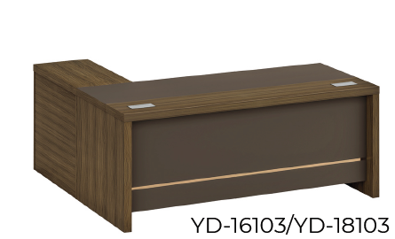 Bureau TEMPO Retour gauche ou droit Rangement avec serrure 180 cm coloris au choix