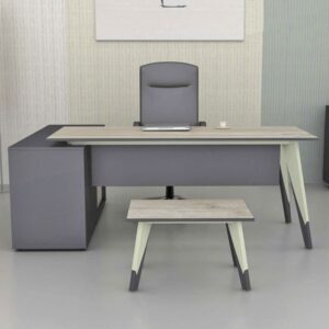 Bureau TREND 160x80x75 cm avec retour en Chêne clair