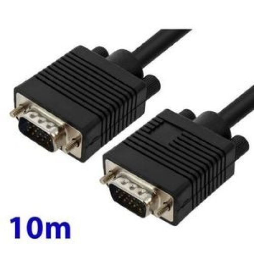 Câble VGA 10 mètres – Transmission vidéo haute qualité, connecteurs renforcés