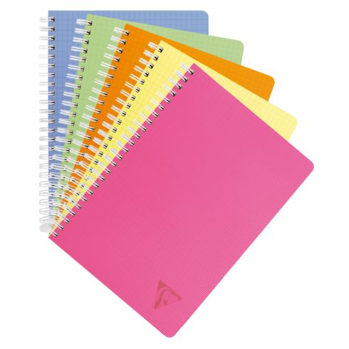 Cahier CLAREFONTAINE à spirales grands carreaux 96p 24x32 cm