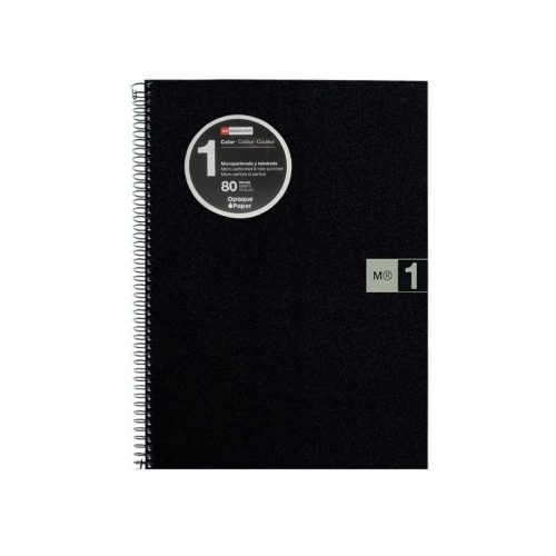 Cahier Spirale Bloc-note Miquelrius M®1 A4 – 80 feuilles – Papier Opaque 70g/m²