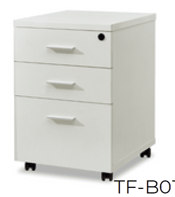 Caisson mobile CUBE avec 3 tiroirs Blanc