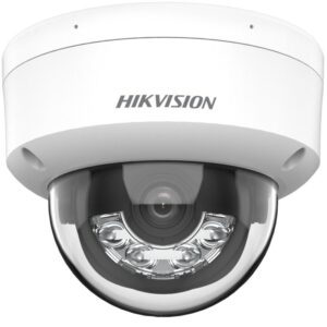 Caméra réseau à dôme fixe hikvision à lumière hybride intelligente de 8 MP 10 IP Microphone intégré