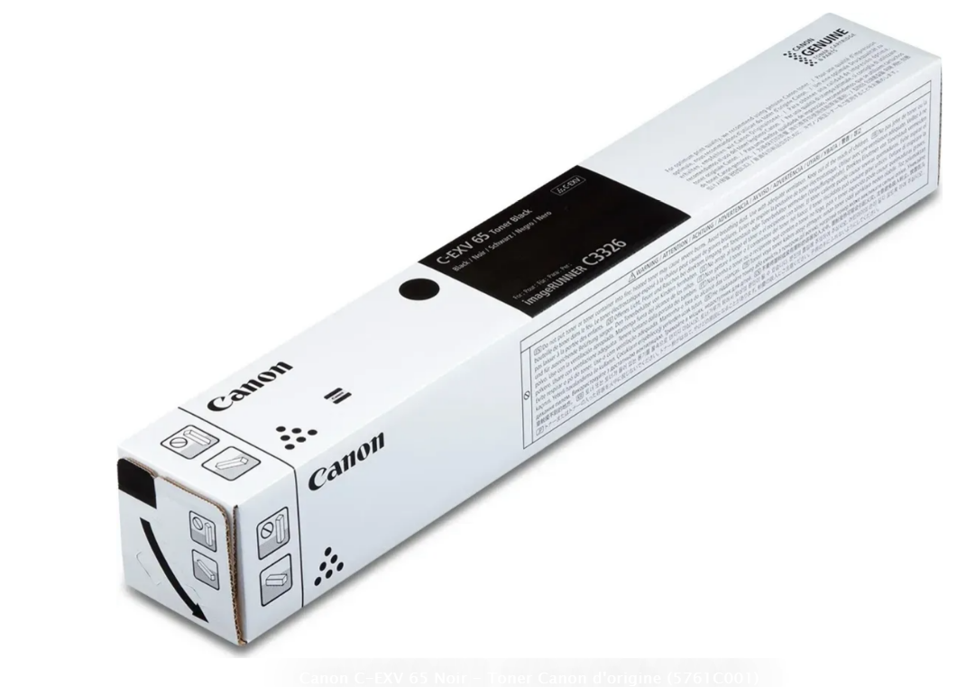 Canon C-EXV 65 Noir - Toner Canon d'origine 17 000 pages (5761C001)