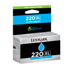 Cartouche Cyan N°220XL haute capacité LEXMARK