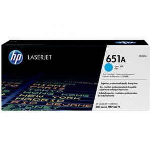Cartouche de toner HP Laserjet 651A Cyan (CE341A)