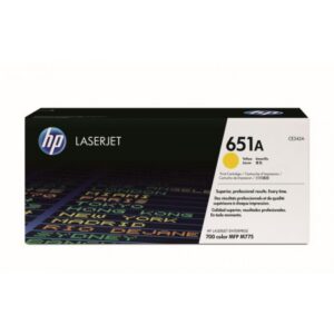 Cartouche de toner HP Laserjet 651A Jaune (CE342A)