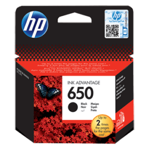 Cartouche d'encre HP 650 Noir d'origine (CZ101AE)