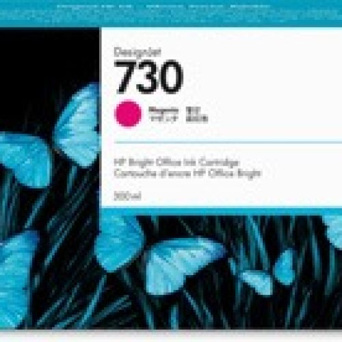 Cartouche d’encre HP 730 Magenta 300 ml d’origine pour Imprimante HP DesignJet série T1700 (P2V69A)