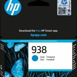 Cartouche d'encre HP 938 Cyan d'origine - 800 pages (4S6X5PE)