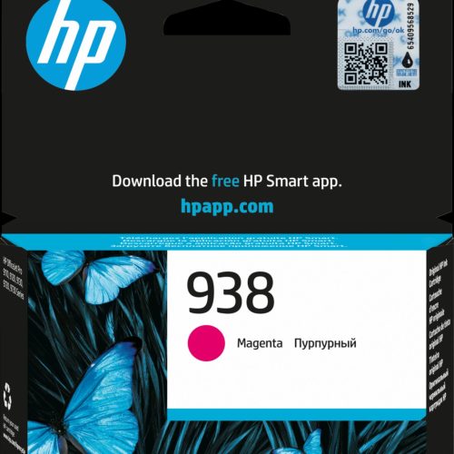 Cartouche d’encre HP 938 Magenta d’origine – 800 pages (4S6X6PE)