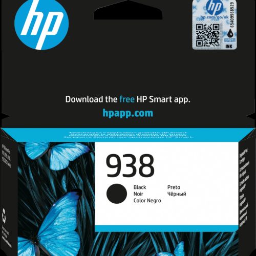 Cartouche d’encre HP 938 Noir d’origine – 1250 pages (4S6X8PE)