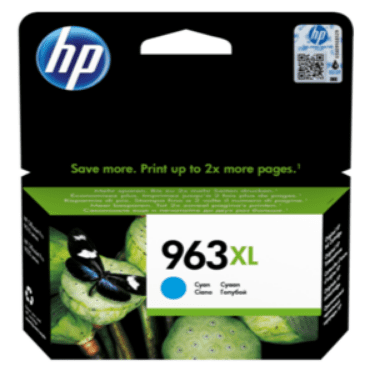 Cartouche d'encre HP 963XL Cyan Pour OJ 9010/9013/9020 - 1 600 pages (3JA27AE)