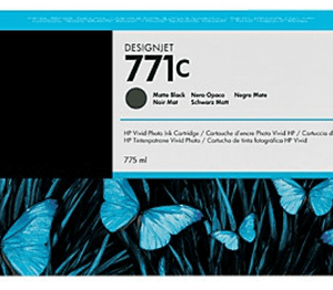 Cartouche d'encre HP d'origine 771C Noir Mat (B6Y07A)