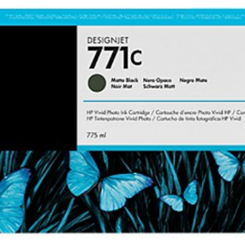 Cartouche d’encre HP d’origine 771C Noir Mat (B6Y07A)