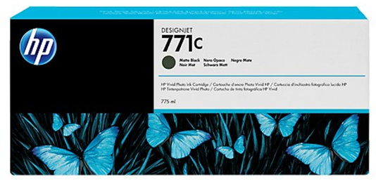 Cartouche d'encre HP d'origine 771C Noir Mat (B6Y07A)