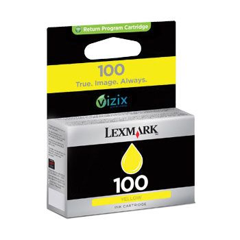 Cartouche d'encre Lexmark Jaune 100