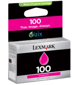 Cartouche d'encre Lexmark Magenta 100