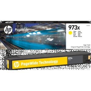 Cartouche d'impression HP 973X Jaune PageWide grande capacité d'origine (F6T83AE)