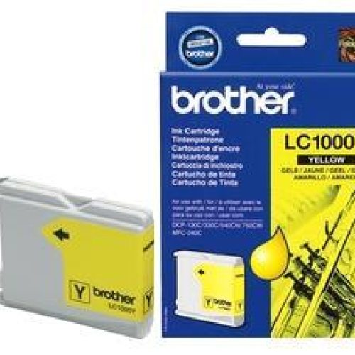 Cartouche jet d’encre Brother LC1000Y Jaune