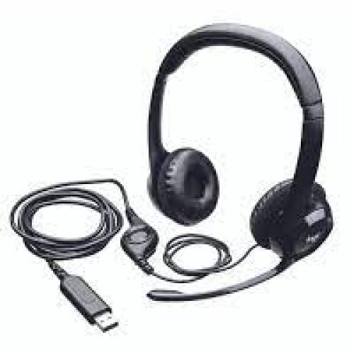 Casque Logitech H390 avec microphone anti-parasite – USB (981-000406)