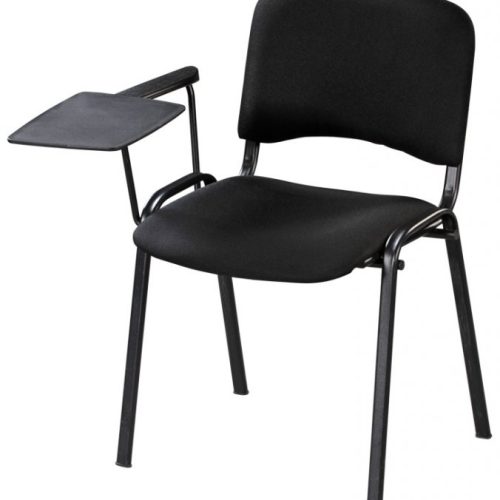 Chaise fixe avec écritoire ISO ECRIT coloris au choix