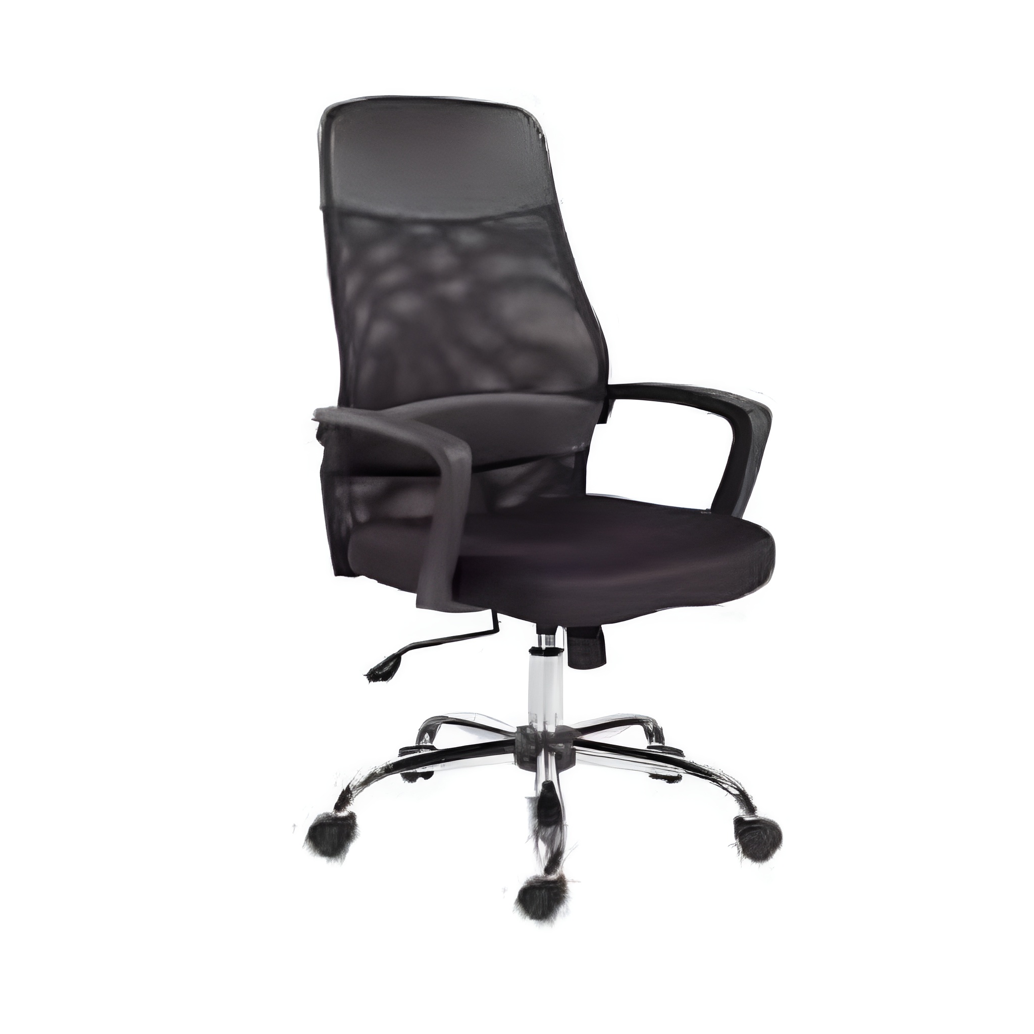 Chaise opérateur REGAL en mesh Noir Piètement chrome