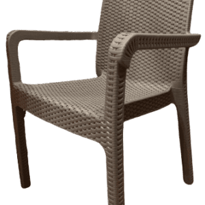 Chaise pour réfectoire en plastique avec accoudoirs Coloris au choix