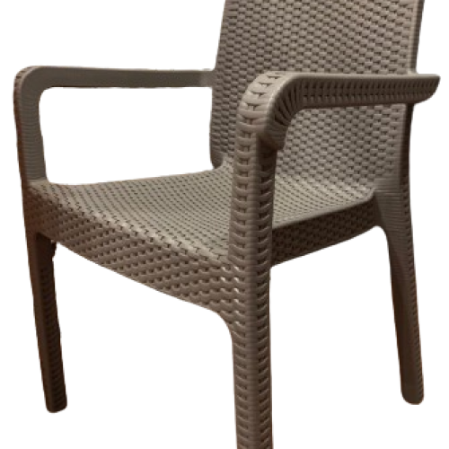 Chaise pour réfectoire en plastique avec accoudoirs Coloris au choix