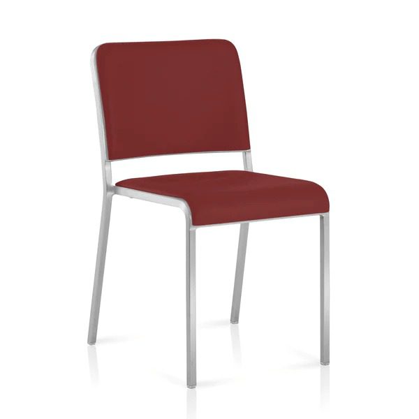 CHAISE VISITEUR SLD-136 EMPILABLE EN TISSU PIETEMENT EN TUBE D'ACIER