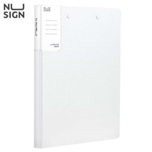Classeur à pince Deli NS139 A4 Nusign Double pince Blanc