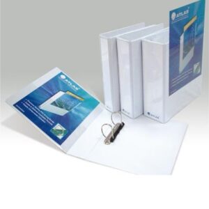 Classeur PVC à 4 Anneaux en D ATLAS format A4, Dos 65 mm