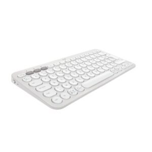 Clavier sans fil LOGITECH Pebble Keys 2 K380s Bluetooth Bouton Easy Switch blanc (920-011804)