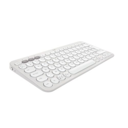 Clavier sans fil LOGITECH Pebble Keys 2 K380s Bluetooth Bouton Easy Switch blanc (920-011804)