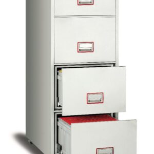 Coffre Classeur LOCKMANN DFC 4000E Anti-feu à 4 Tiroirs Serrure à combinaison électronique