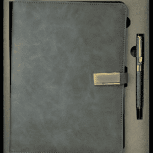 Coffret Agenda VIP 16x22 cm en similicuir + stylo Coloris au Choix