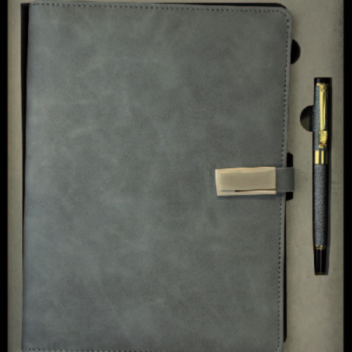 Coffret Agenda VIP 16×22 cm en similicuir + stylo Coloris au Choix