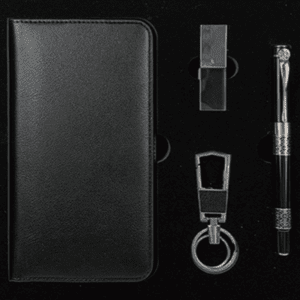 Coffret VIP : portefeuille Power Bank et autres Accessoires Complets Noir
