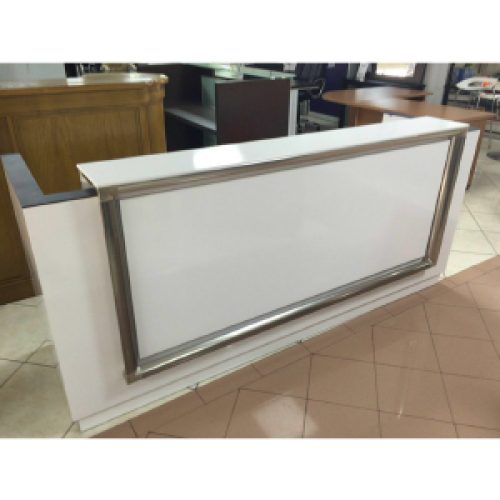 Comptoir de réception LOTUS ELOXAL 180 x 65 x 100 cm wengé