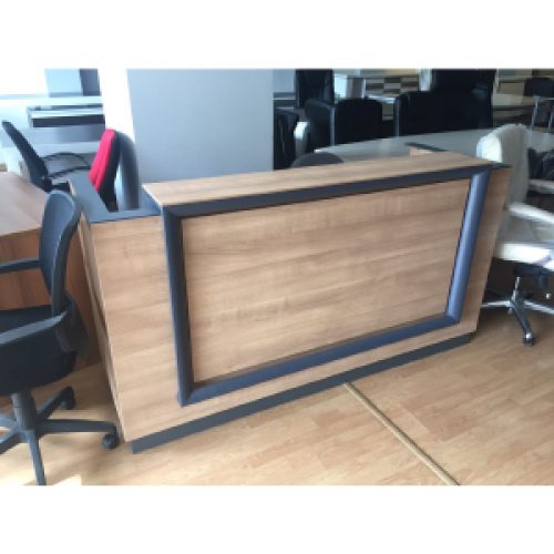 Comptoir de réception LOTUS ELOXAL 200 x 65 x 100 cm coloris au choix