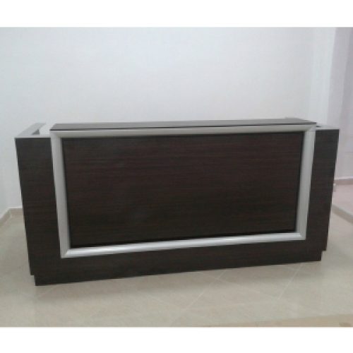 Comptoir de réception LOTUS ELOXAL 220 x 65 x 100 cm coloris au choix