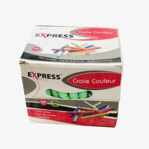 Craie Couleur sans poussière EXPRESS boite de 100 Pcs express (X0-5750)