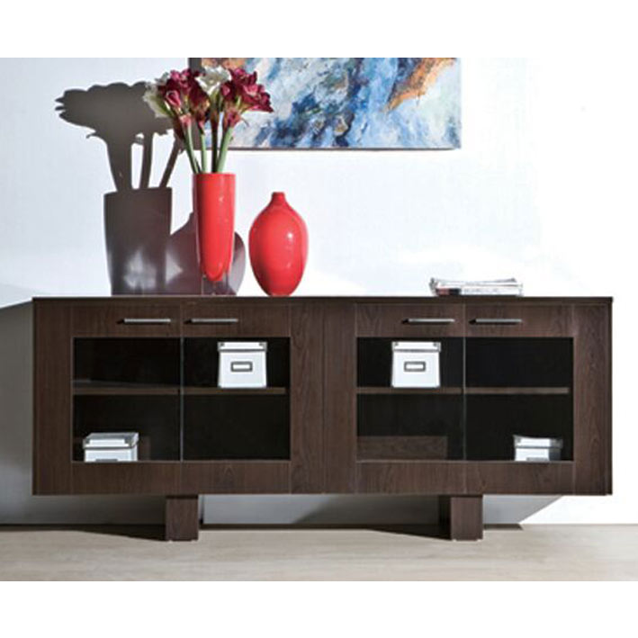 Crédence GALAXY, 180x45x75 cm, Couleur : Wengé